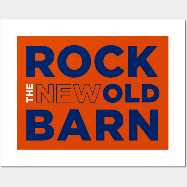 Rock The (New) Old Barn - Orange Wall Art by NYIslesBlog